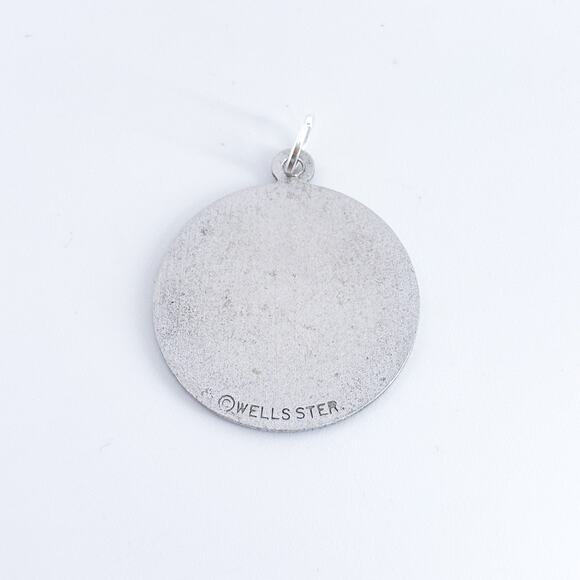 Vintage Sterling Silver 925 Pink Enamel Happy Birthday Pendant - Picture 6 of 9